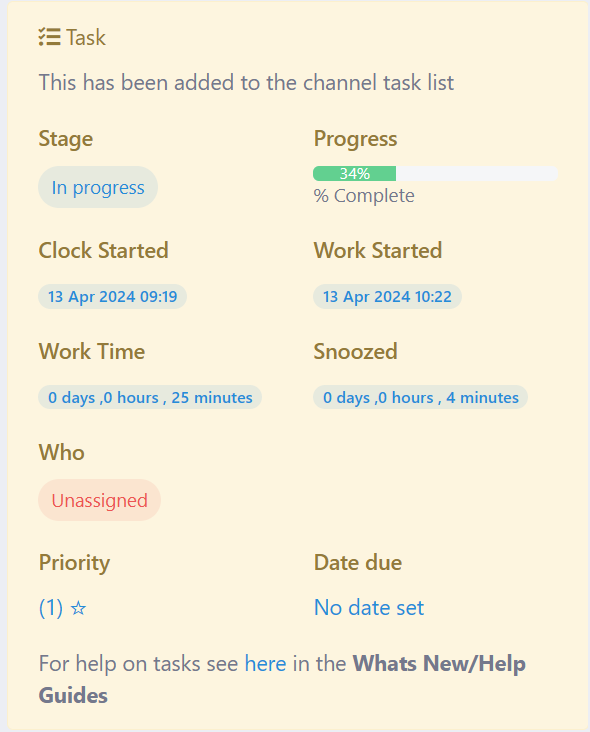 Track your tasks and progress